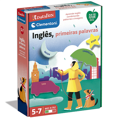 Aprender Inglês nunca foi tão divertido e cativante! Com 26 formas de objetos, um para cada letra do alfabeto Inglês. a partir dos 5 anos de idade.