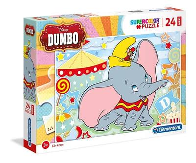 Os Maxi Puzzles da Clementoni trazem peças enormes para construir um puzzle extra-grande. Completa este quebra-cabeças e reúne o pequeno Dumbo com o seu melhor amigo, o rato Timothy.