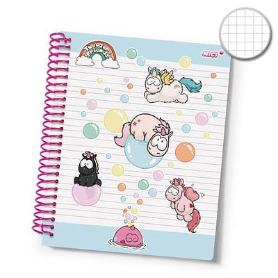CADERNO C/ESPIRAL A4 THEODOR E FRIENDS QUAD. 80FL