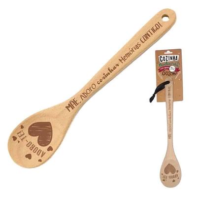 COLHER DE PAU "COZINHAR MEMÓRIAS" MÃE