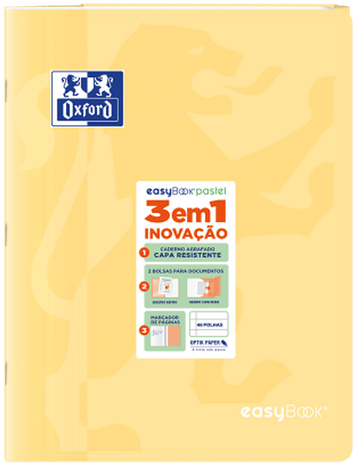 CADERNO AGRAFADO A4 48F PAUTADO CORES PASTEL — imagem 4