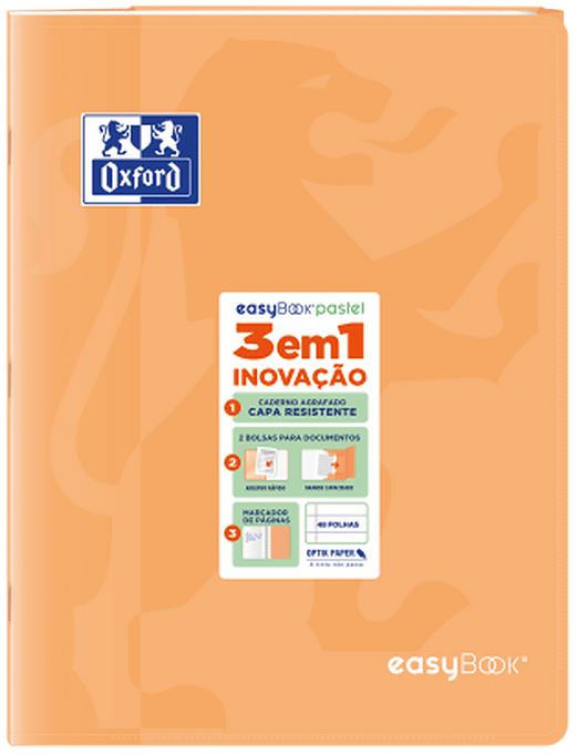 CADERNO AGRAFADO A4 48F PAUTADO CORES PASTEL — imagem 5