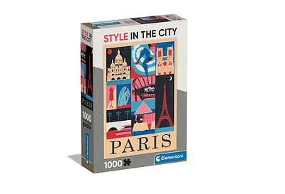 Puzzle 1000 peças, estilo na cidade, Paris.