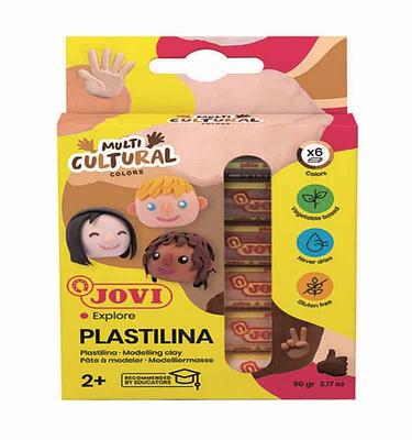 6 BARRAS DE PLASTICINA 15GR - CORES MULTICULTURAIS