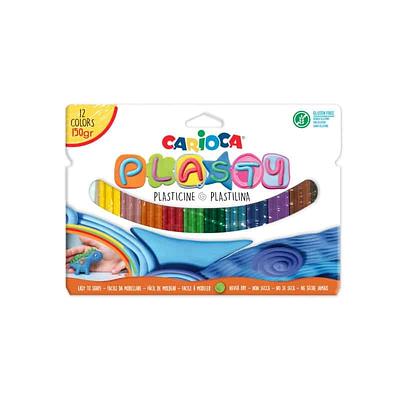 Carioca - Plasticina Plasty de 12 unidades