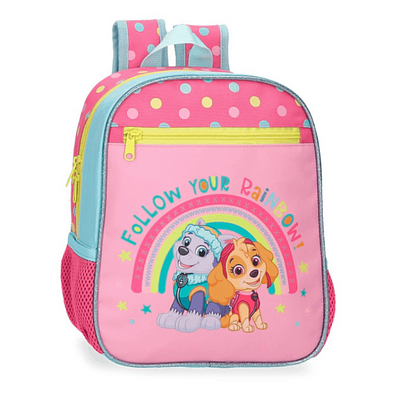 MOCHILA ADAP 28CM PAW PATROL FOLLOW YOUR RAINBOW