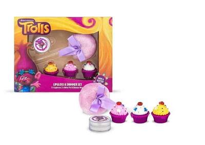 TROLLS - SET CUPCAKE BATON 3 UDS + SET BRILHANTES