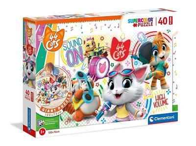 Detalhes do produto:n- 1 puzzle;n- 100x70 cm;n- 40 peças;nnAviso: Contém partes pequenas. Não recomendável a crianças com menos de 3 anos.