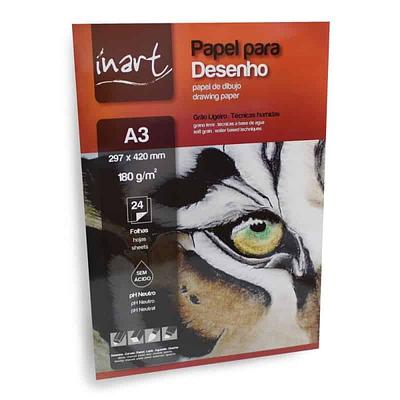 BLOCO DESENHO A3 24 FOLHAS 180GR