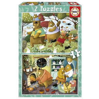 A Educa desenvolveu 2 puzzles com 20 peças cada um para que o seu mais pequeno tenha horas de diversão e aprendizagem. Estes 2 puzzles são compostos por grandes peças, perfeitamente acabadas.