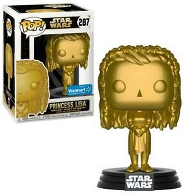FUNK POP STAR WARS PRINCESA LEIA EDIÇÃO ESPECIAL DOURADO Nº287