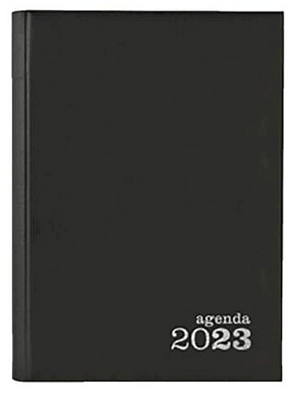AGENDA SECRET POR DIA 147X210 CLÁSSICA PRETA 2023