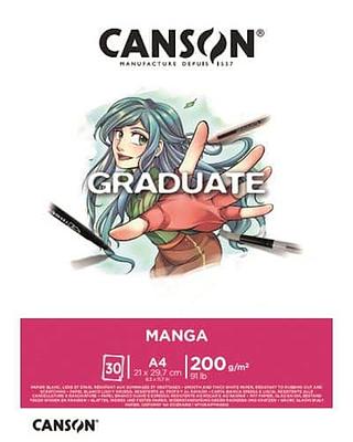BLOCO DE DESENHO CANSON GRADUATE MANGA LISO A4 200GR