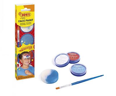 KIT DE 3 BOIÕES DE 8ML DE PINTURA FACIAL 8ML AVENTURA