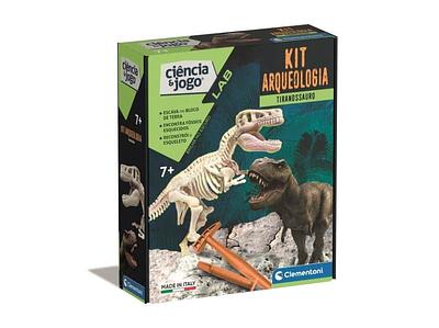 Conteúdos da embalagem:n- vários fosseis de T-REX;n- 1 bloco de terra;n- 1 carta especial;n- 1 manual ilustrado;n- 1 martelo;n- 1 escopro;