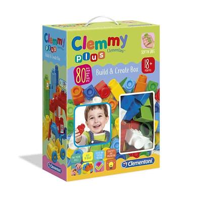 Um mundo de alegria e diversão, tudo construído com o soft Clemmy Plus.nContém 80 componentes alegres entre as peças Clemmy.nFornece acessórios coloridos para criar grandes cenários.