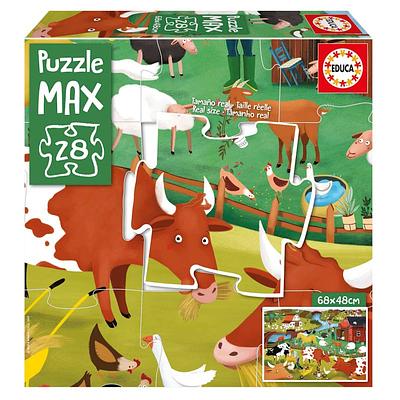 Este é um puzzle sobre a quinta e os seus animais que conta com peças grandes! Por ser grande, é ideal para montar no chão. Formado por 28 peças grandes, fáceis de manusear e encaixar.nn