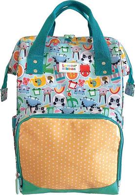 MOCHILA PARA MAMA FRIENDLY WORD LEMON RIBBON