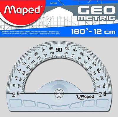 Maped Geometric - Transferidor de 180º/12cm