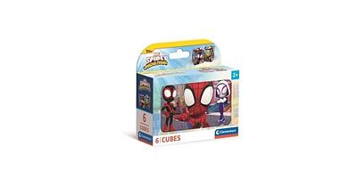 Puzzle 6 cubos, spidey e amigos, a partir dos 2 anos de idade.