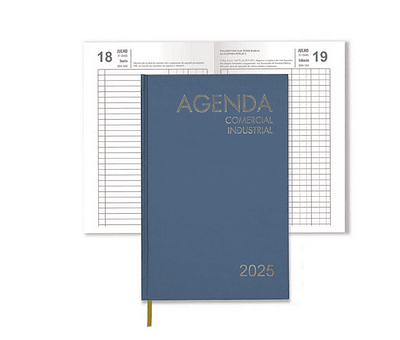 AGENDA COMERCIAL E INDUSTRIAL FSC MIX 18.5X29 AZUL 2025