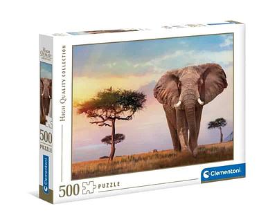 Puzzle HQ - Coleção Alta Qualidade - 500 peças - CLEMENTONInAfrican Sunset / Pôr do Sol em ÁfricanTamanho aprox. montado: 36cm x 49cmnTamanho caixa 34,5 x 26 x 4,6cm