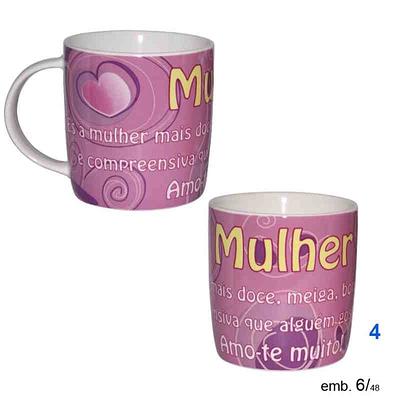 CANECA COM MENSAGEM - "MULHER"