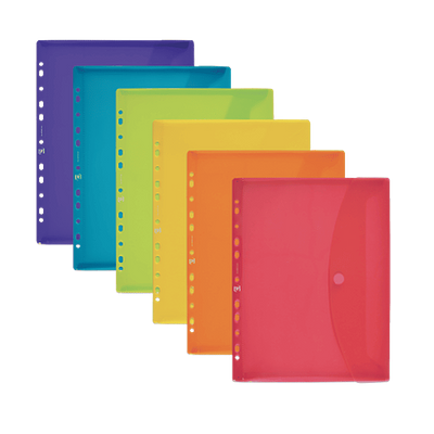 ENVELOPE COM FURAÇÃO E VELCRO A4 OXFORD