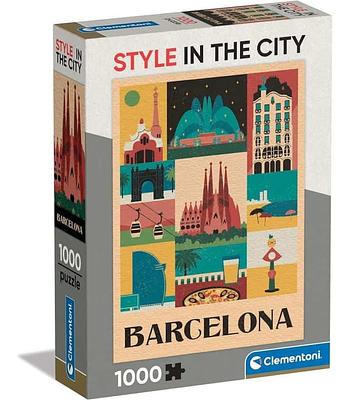 CLEMENTONI PUZZLE ESTILO NA CIDADE - BARCELONA 1000 PEÇAS