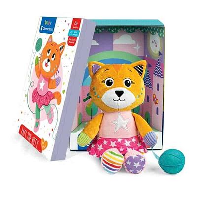 Detalhes do produto:n- Uma gatinha de peluche e uma bola com um chocalho.nnNota: Recomendado a crianças a partir dos 0 meses