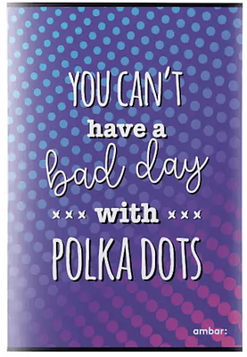 CADERNO A4, AGRAFADO, PAUTADO, CAPA PLÁSTICA, 48f, 90g - THINK DOTS
