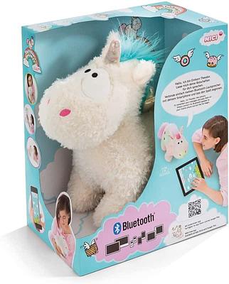 PELUCHE UNICORNIO RAINBOW FLAIR 32CM C/ MICROFONE E LED MULTICOLOR