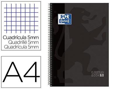CADERNO OXFORD EBK1 OXFCLA A4+ 80fls OP 5X5 (QUADRICULADO) CR CE PRETO