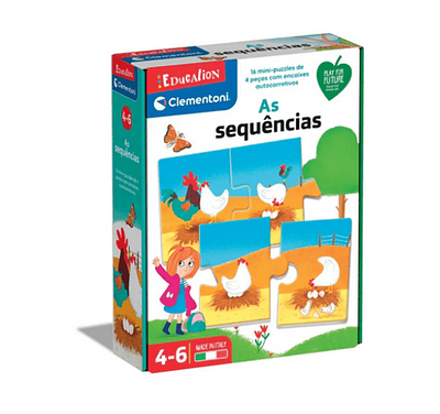 Detalhe do produto:n- 16 sequências de 4 cartas;n- Ilustrações simples e coloridas;nnAviso: Recomendado a crianças entre os 4 e 6 anos.