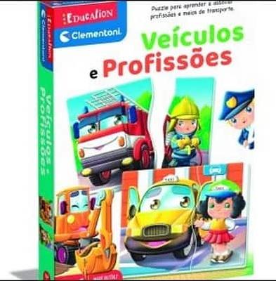 Detalhes do produto:n- Puzzle de profissão e veículos;n- Inclui 6 puzzles;nnNota: Adequado para crianças entre os 2 e 4 anos