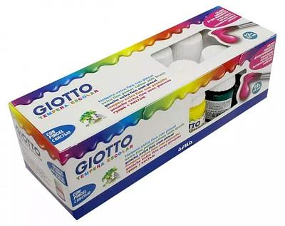 GIOTTO GUACHE SORTIDO 25mL, CX. 12 UDS+PINCEL