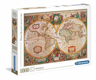 1000 CLEMENTONI PUZZLE MAPA ANTIGO