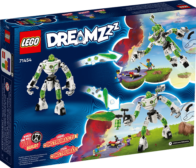 Vão ter duas opções possíveis de construção Dreamzzz: podem optar por equipar o robô, Z-Blob, com detonadores nas mãos e ombros ou um jetpack e um capacete. Adquira outros sets da série! — imagem 3