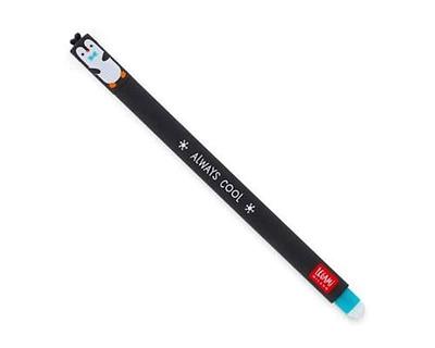 ERASABLE PEN DO COM PINGUIM, COR AZUL TURQUESA