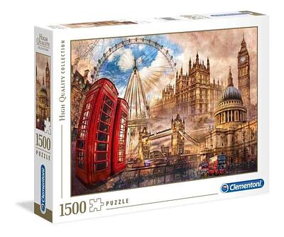 Neste puzzle podes encontrar um microcosmos de Londres, completo com imagens do Palácio de Westminster, a Torre Elisabete que guarda o Big Ben no seu interior, e a Ponte de Londres.