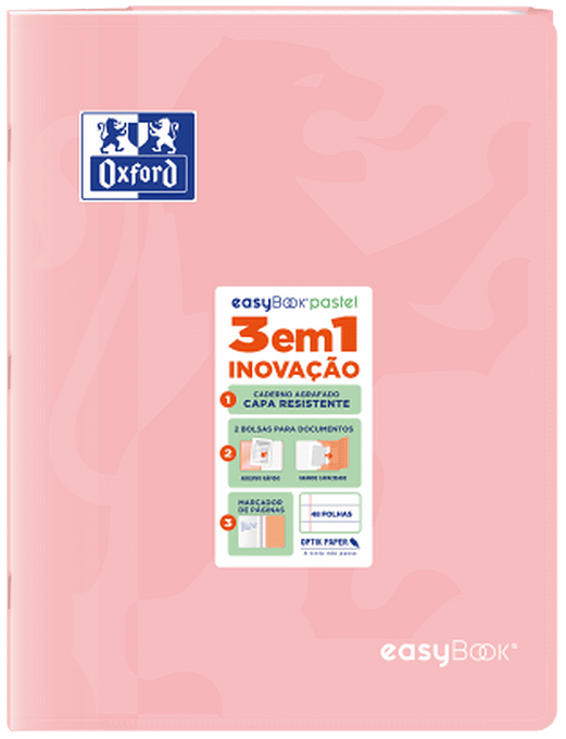 CADERNO AGRAFADO A4 48F PAUTADO CORES PASTEL — imagem 3