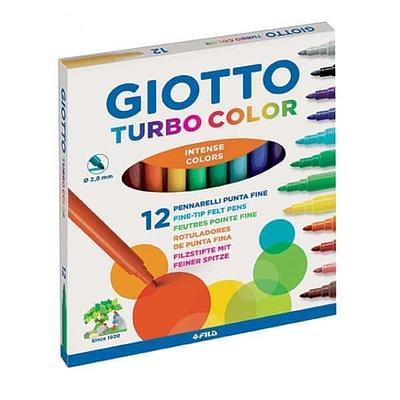 Giotto - Canetas de Feltro Turbo Color x12