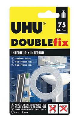 FITA DUPLA FACE UHU PARA INTERIORES EXTRA FORTE 75KG
