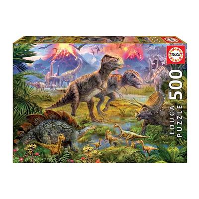 PZ 500PÇ ENCONTRO DINOSSAUROS