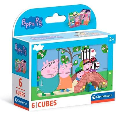 6 unidades cubos de quebra cabeça da Peppa Pig, 2024.