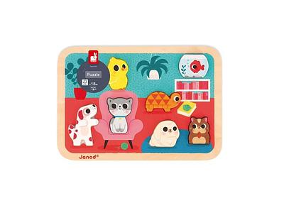 PUZZLE MADEIRA - ANIMAIS DE ESTIMAÇÃO 7PCS