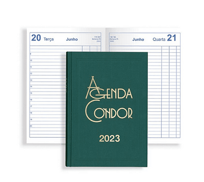 AGENDA ESCRITORIO CONDOR FSC MIX A21 14X21 DIARIA VERDE 2023
