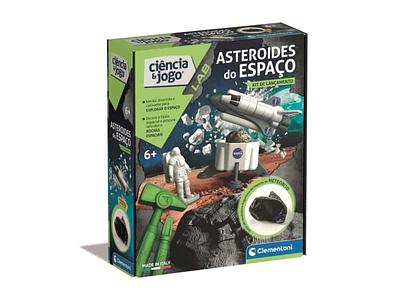 Detalhes do produto:n- 1 Kit de Lançamento;n- 1 tijolo de gesso;n- 1 martelo;n- 1 escopro para escavar e desenterrar;n- 1 shuttle;n- 1 lander;n- 1 astronauta;n- 1 fragmento de rocha de meteorito;n
