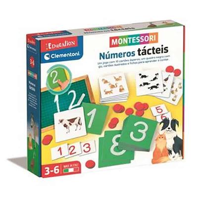 Detalhes do produto:n- 10 cartões com números;n- 11 cartões de números;n- 57 fichas;n- 1 quadro negro, giz e apagador;n- 11 cartões de quantidadesnAviso: Contraindicado a crianças com menos de 3 anos.