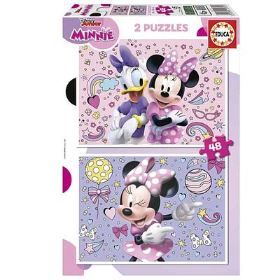 A Educa e a intemporal Minnie prepararam estes dois Puzzles de 48 peças para te divertires. Estes 2 puzzles são compostos por grandes peças, perfeitamente acabadas.